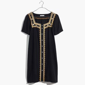 Madewell Mirror-Embroidered Dress
